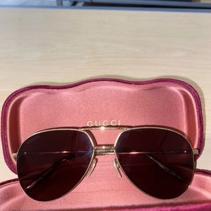 Gucci Women’s Aviator Sunglasses